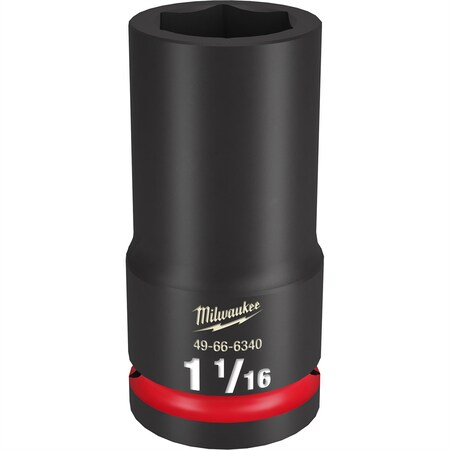 Milwaukee Tool SHOCKWAVE Impact Duty? 3/4"Drive 1-1/16" Deep 6 Point Socket 49-66-6340
